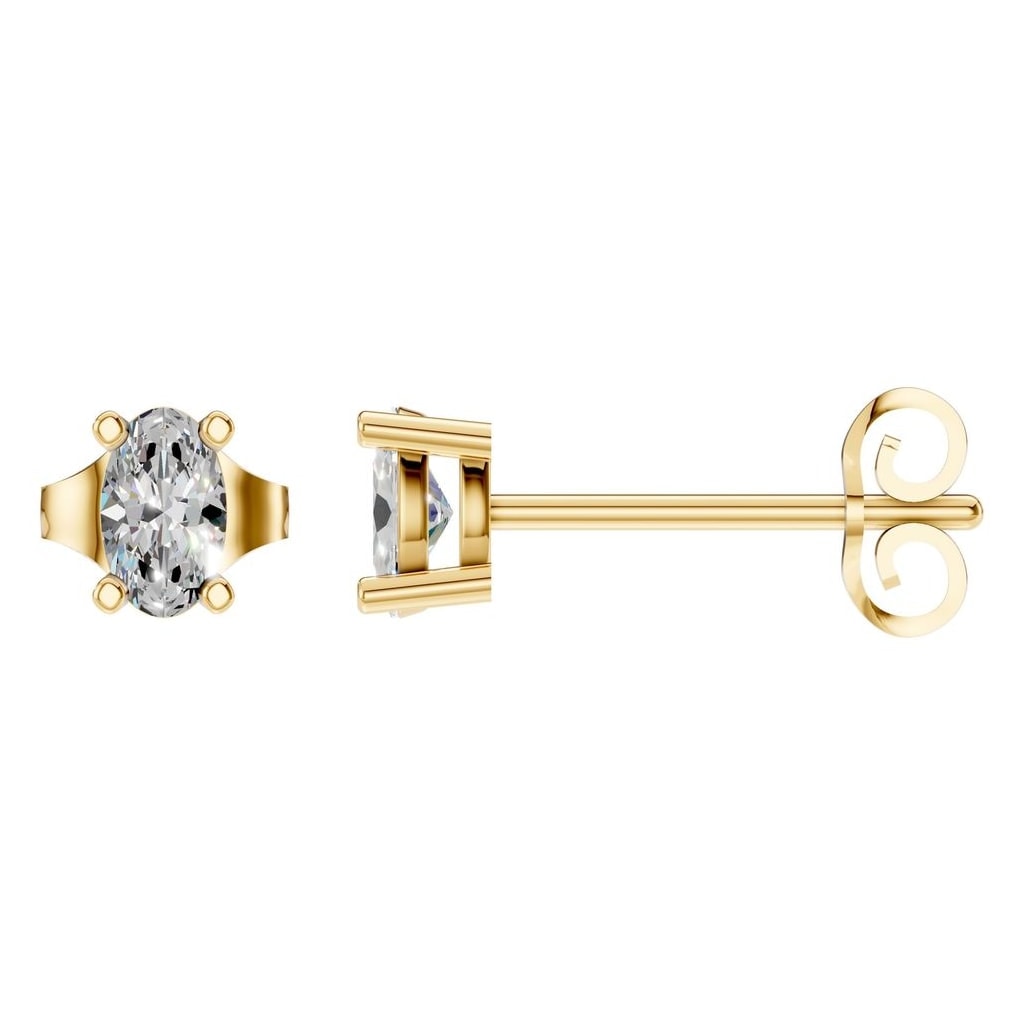 EA-8196 Yellow Gold Earrings SET - Main View