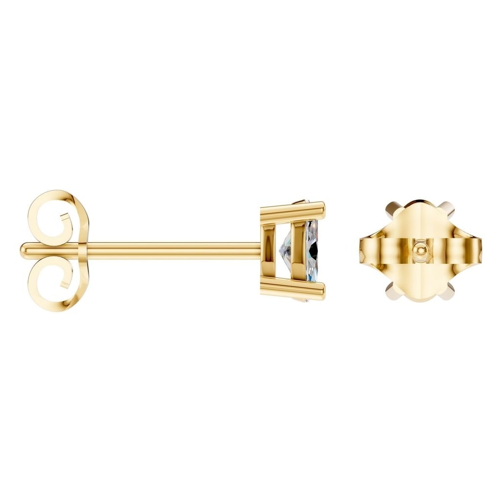 EA-8196 Yellow Gold Earrings SET - ANGLE