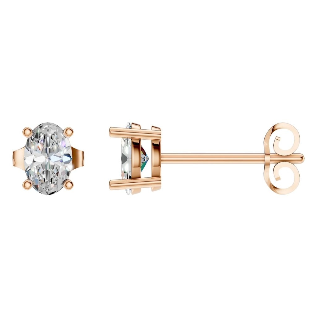 EA-8196 Rose Gold Earrings SET - Main View