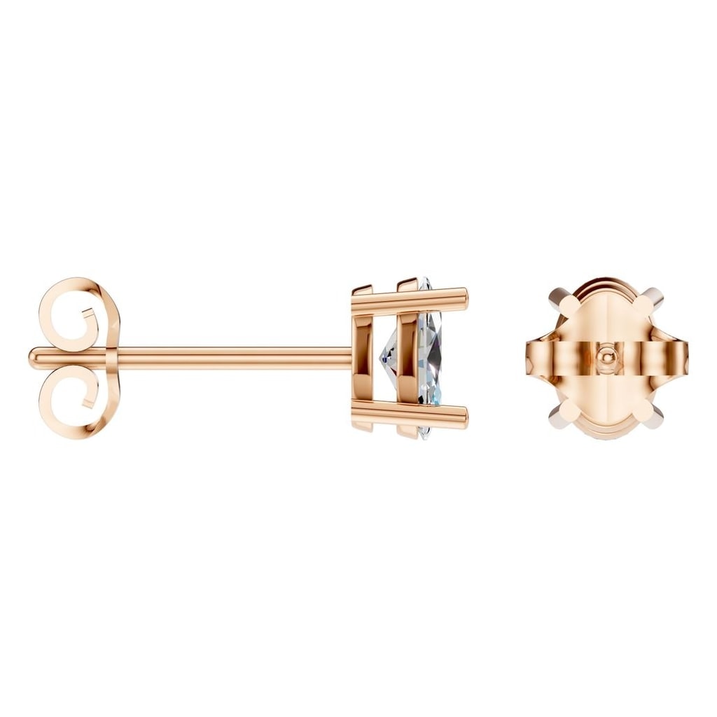 EA-8196 Rose Gold Earrings SET - ANGLE