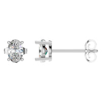 EA-8196 White Gold Earrings SET - Main View