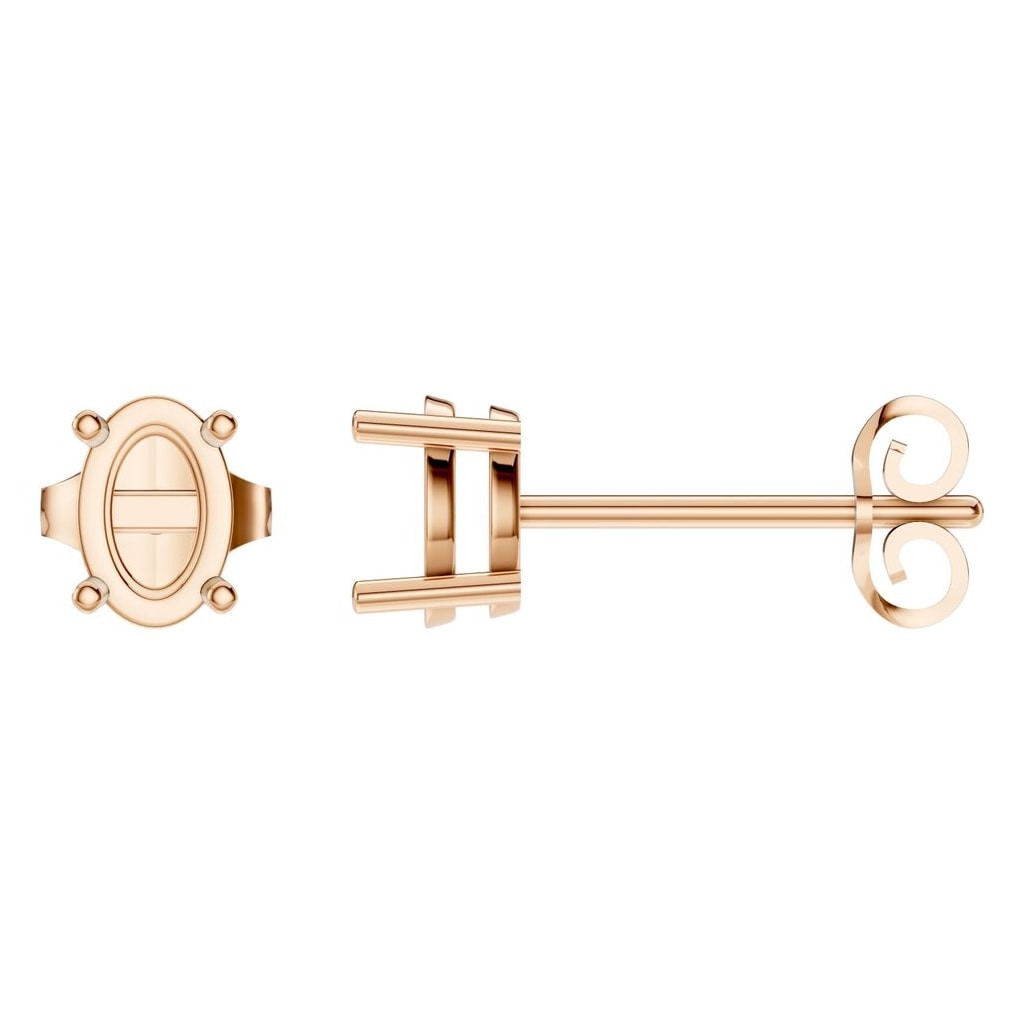 EA-8196 Rose Gold Earrings UNSET - Main View
