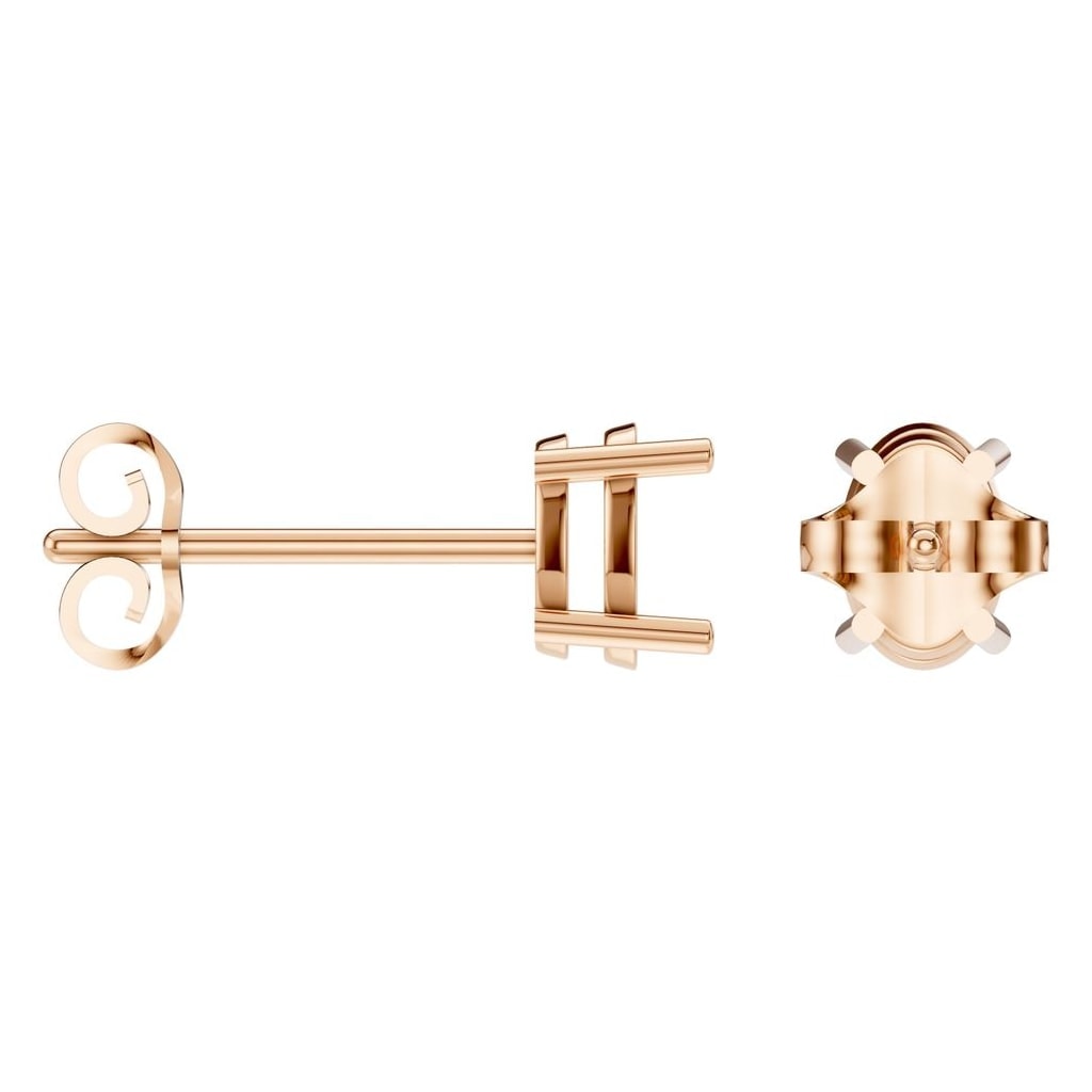 EA-8196 Rose Gold Earrings UNSET - ANGLE