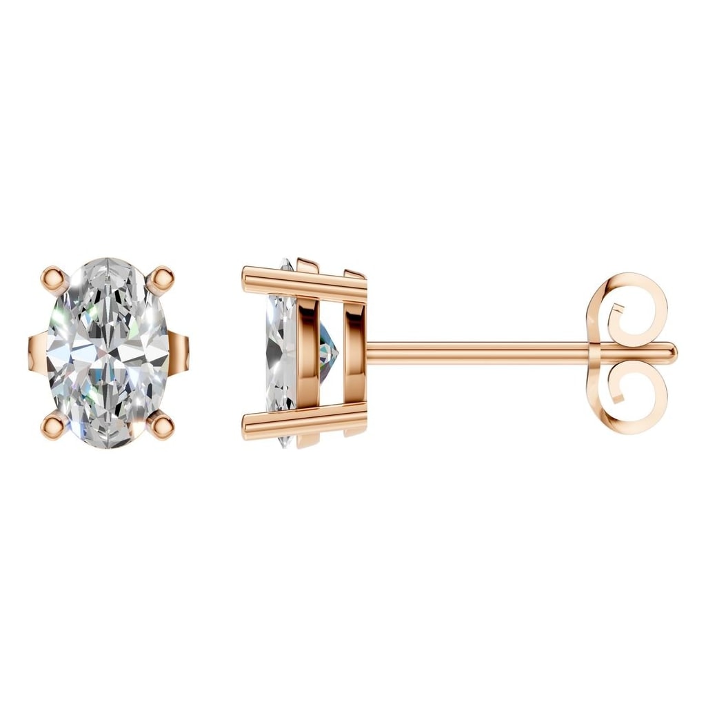EA-8196 Rose Gold Earrings SET - Main View