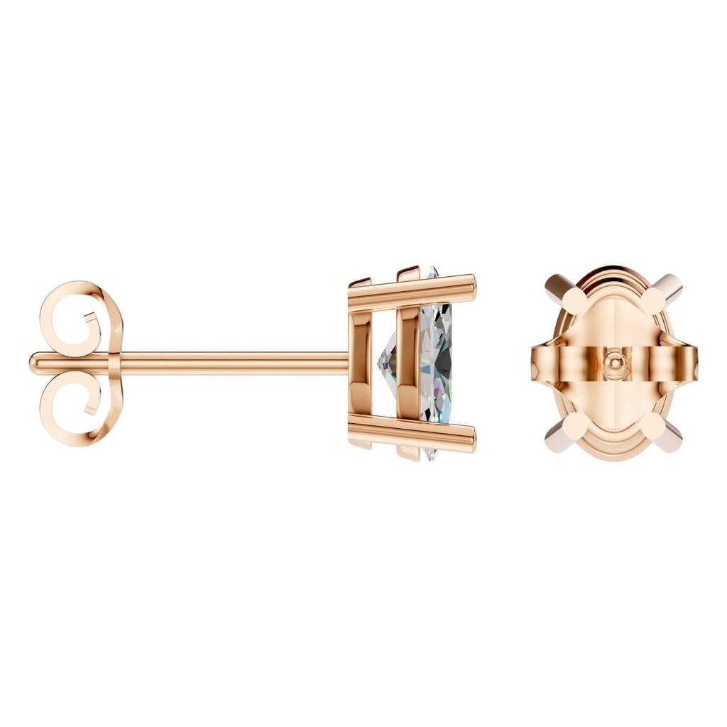 EA-8196 Rose Gold Earrings SET - ANGLE