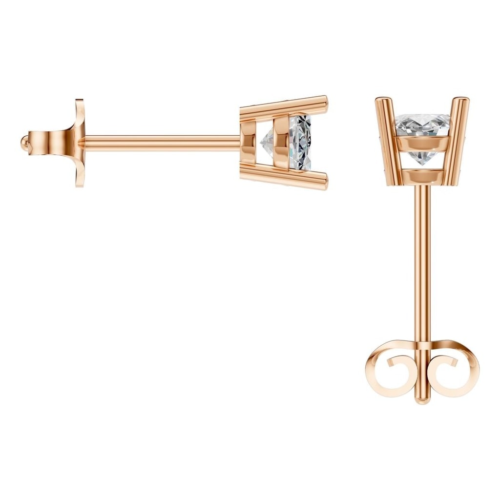 EA-8196 Rose Gold Earrings SET - BACK