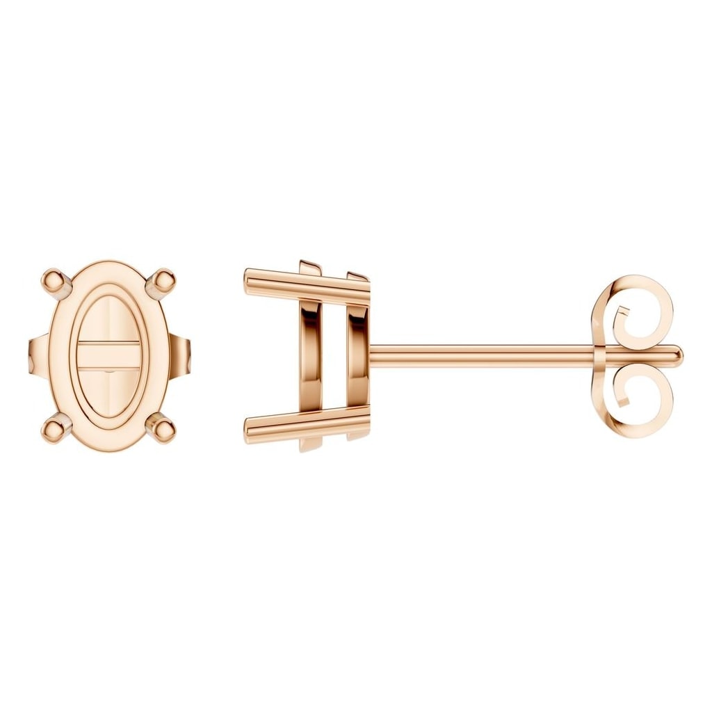 EA-8196 Rose Gold Earrings UNSET - Main View