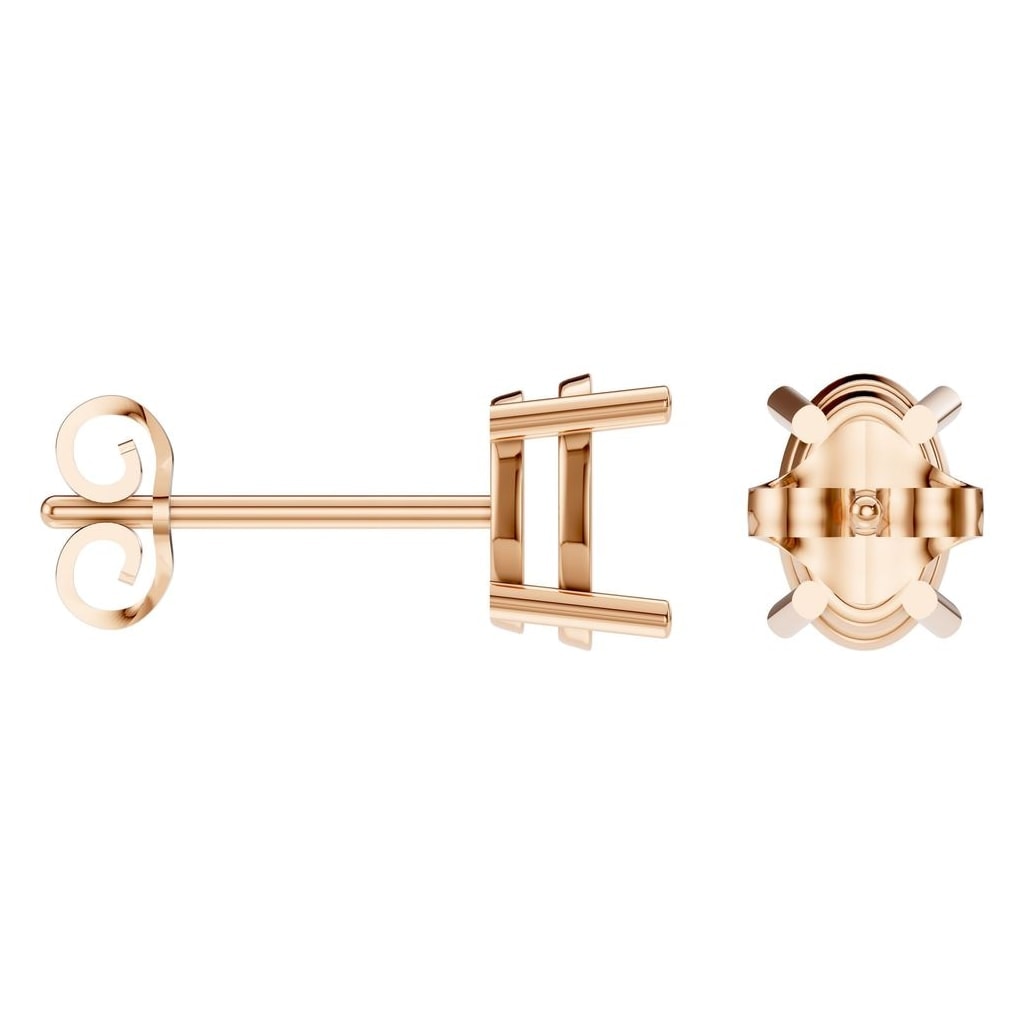 EA-8196 Rose Gold Earrings UNSET - ANGLE