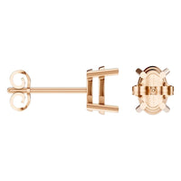 EA-8196 Rose Gold Earrings UNSET - ANGLE
