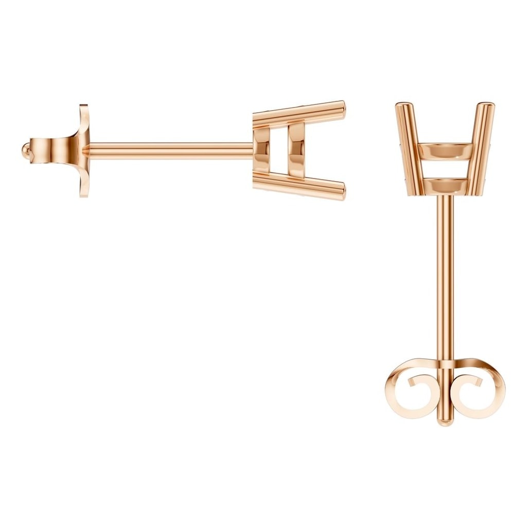 EA-8196 Rose Gold Earrings UNSET - BACK