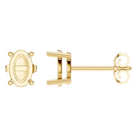 EA-8196 Yellow Gold Earrings UNSET - Main View