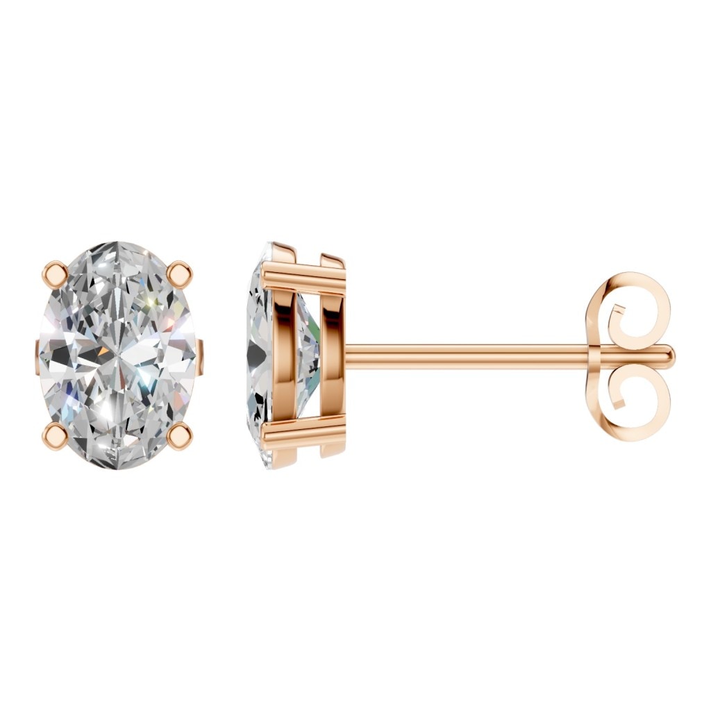 EA-8196 Rose Gold Earrings SET - Main View