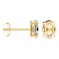 EA-8196 Yellow Gold Earrings SET - ANGLE