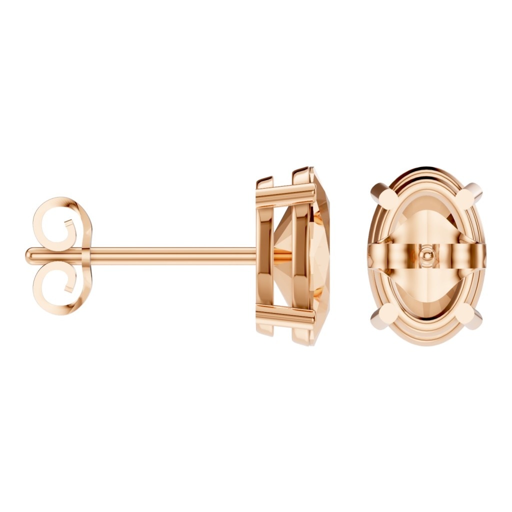 EA-8196 Rose Gold Earrings SET - ANGLE