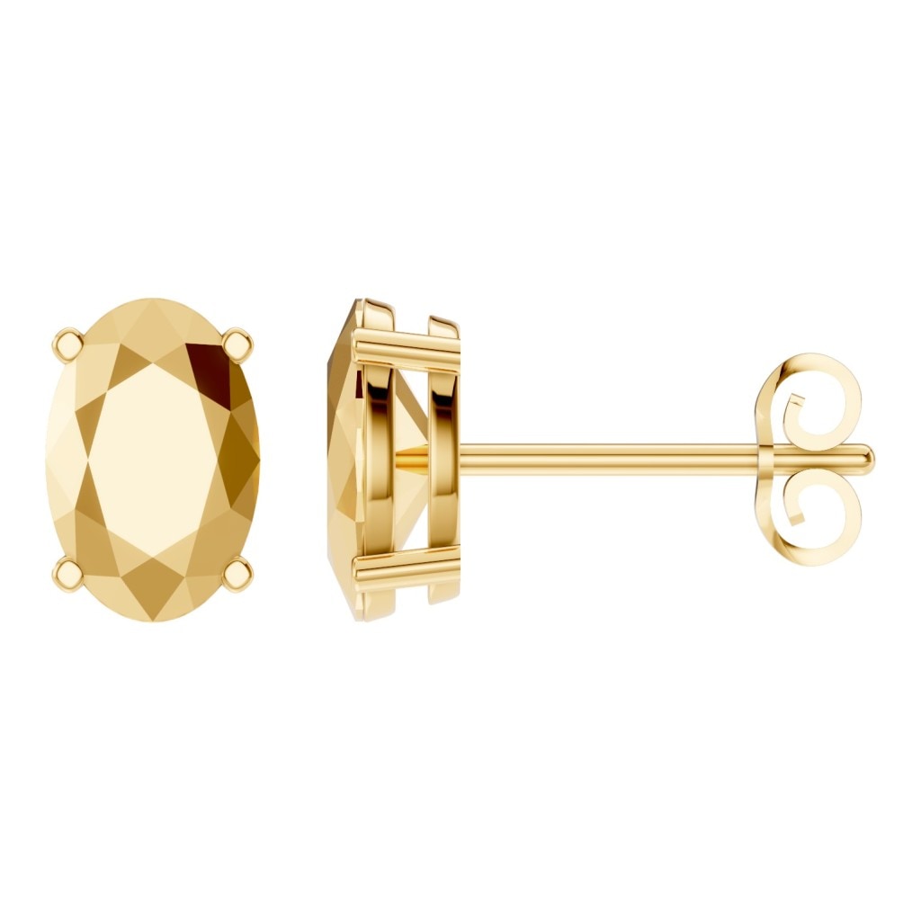 EA-8196 Yellow Gold Earrings SET - Main View
