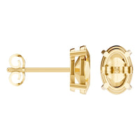 EA-8196 Yellow Gold Earrings SET - ANGLE