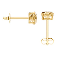 EA-8196 Yellow Gold Earrings SET - BACK