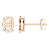 EA-8196 Rose Gold Earrings UNSET - Main View
