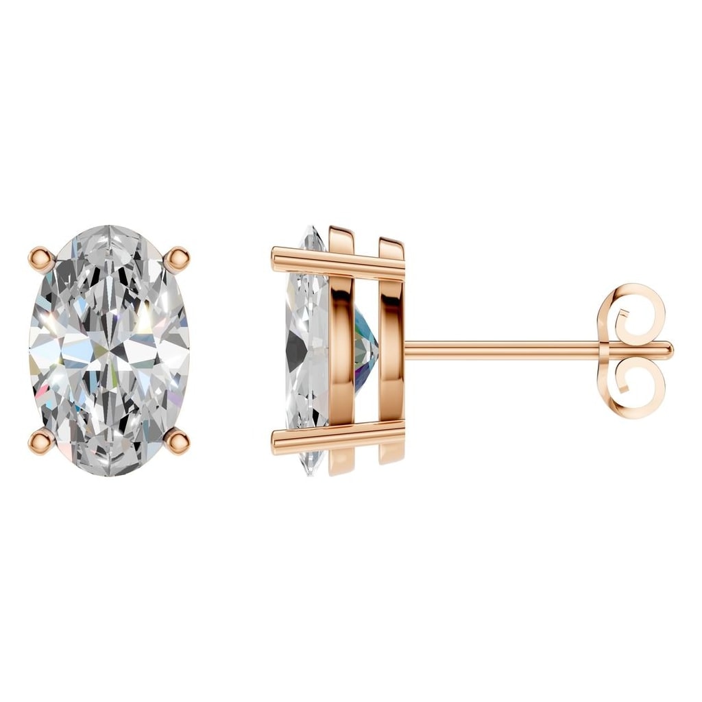 EA-8196 Rose Gold Earrings SET - Main View