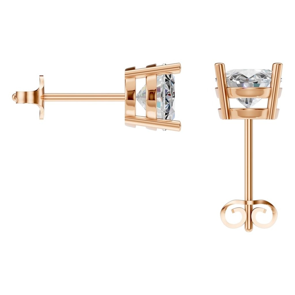 EA-8196 Rose Gold Earrings SET - BACK