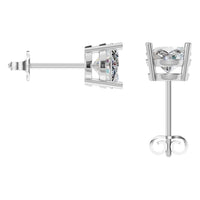 EA-8196 White Gold Earrings SET - BACK