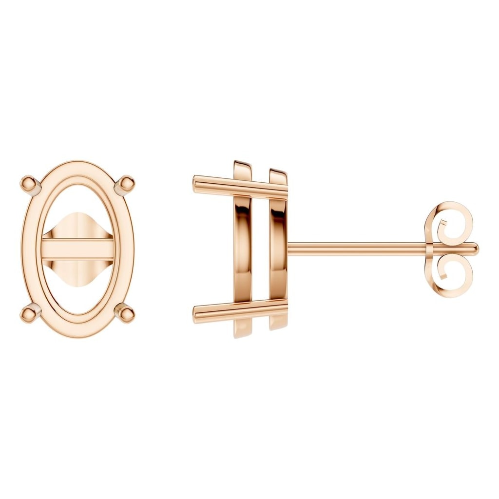 EA-8196 Rose Gold Earrings UNSET - Main View