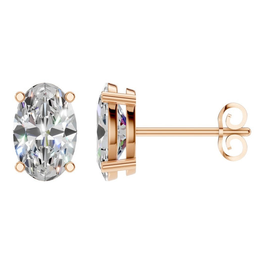 EA-8196 Rose Gold Earrings SET - Main View