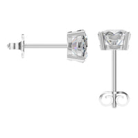 EA-8196 White Gold Earrings SET - BACK