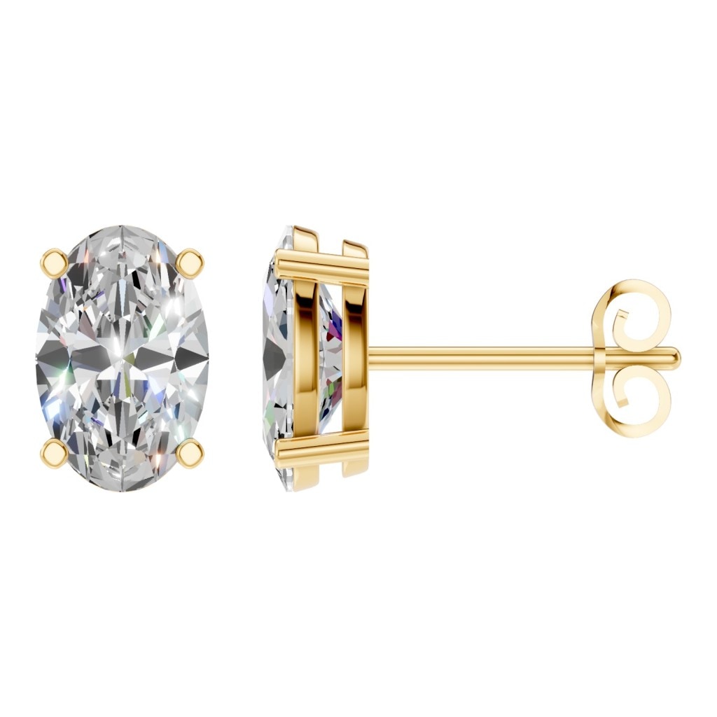 EA-8196 Yellow Gold Earrings SET - Main View