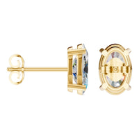 EA-8196 Yellow Gold Earrings SET - ANGLE