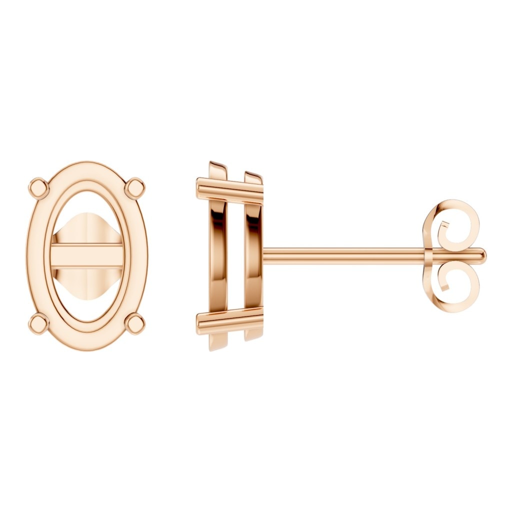 EA-8196 Rose Gold Earrings UNSET - Main View