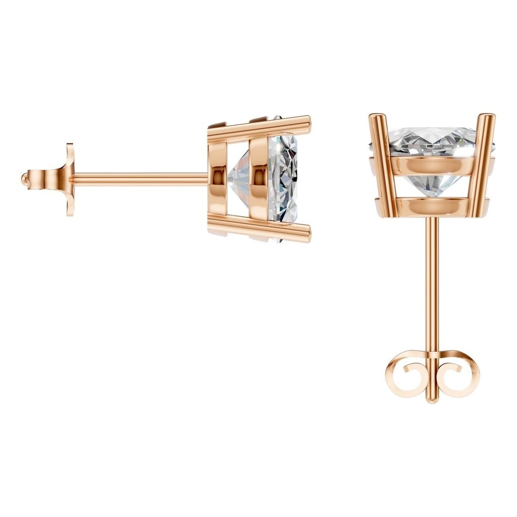 EA-8196 Rose Gold Earrings SET - BACK