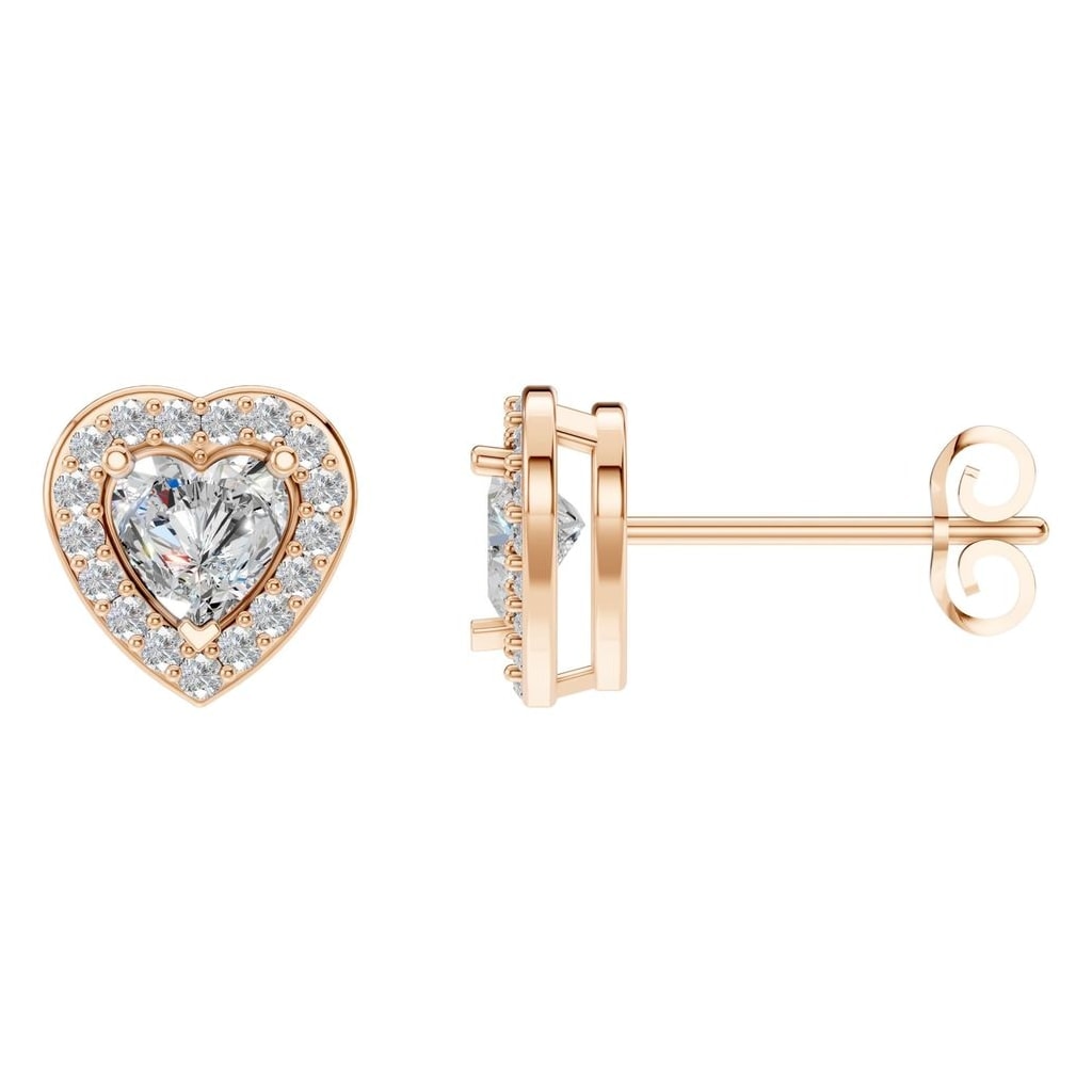 EA-8558 Rose Gold Earrings SET - Main View