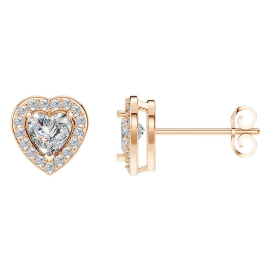 EA-8558 Rose Gold Earrings SET - Main View