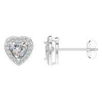 EA-8558 White Gold Earrings SET - Main View