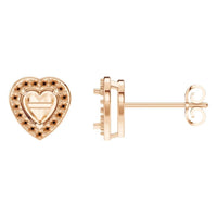 EA-8558 Rose Gold Earrings UNSET - Main View