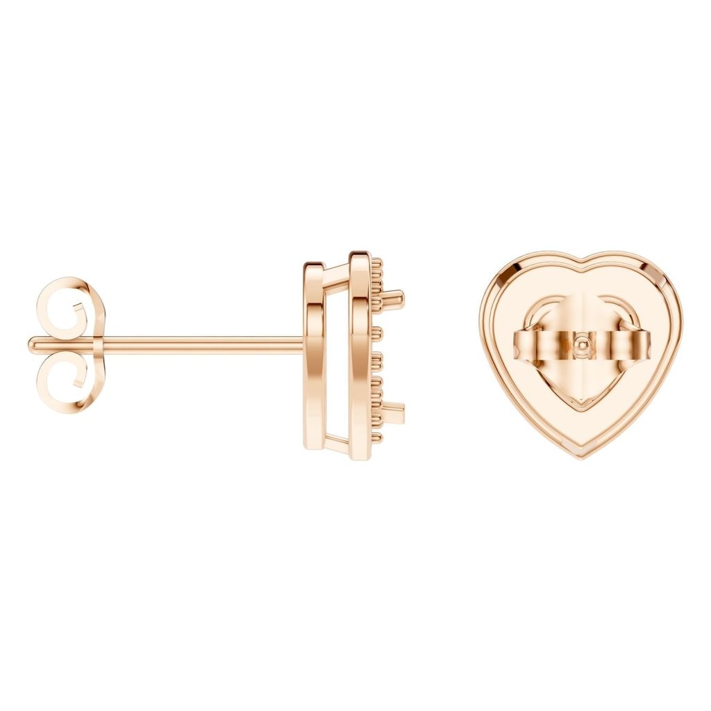 EA-8558 Rose Gold Earrings UNSET - ANGLE