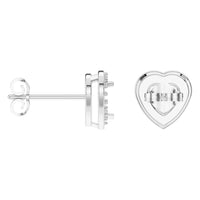 EA-8558 White Gold Earrings UNSET - ANGLE