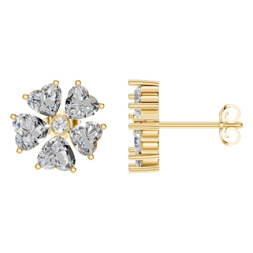 EA-8716 Yellow Gold Earrings SET - Main View