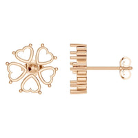 EA-8716 Rose Gold Earrings UNSET - Main View