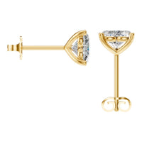 EA-8975 Yellow Gold Earrings SET - BACK