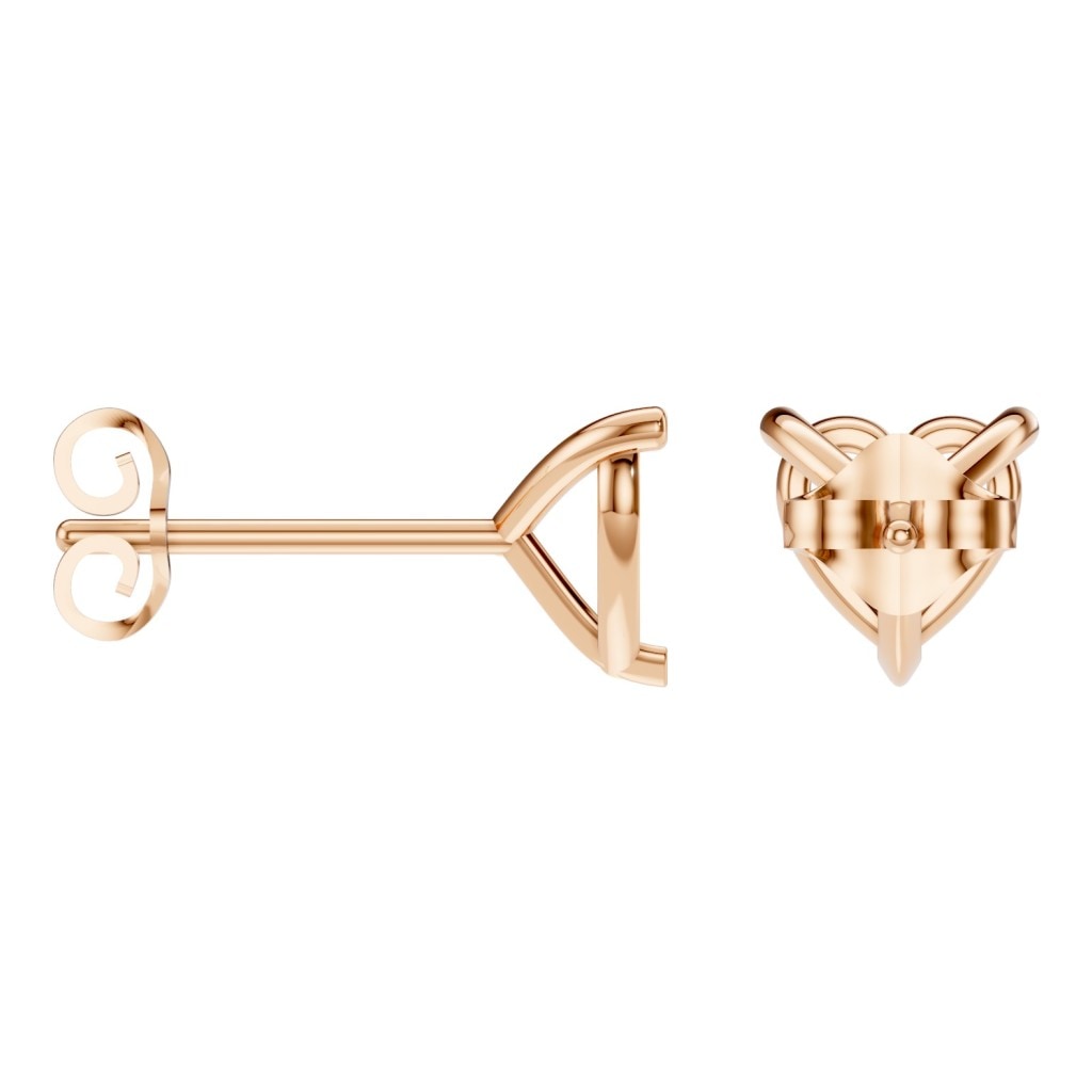 EA-8975 Rose Gold Earrings UNSET - ANGLE