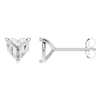 EA-8975 White Gold Earrings UNSET - Main View