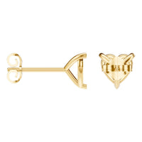 EA-8975 Yellow Gold Earrings UNSET - ANGLE