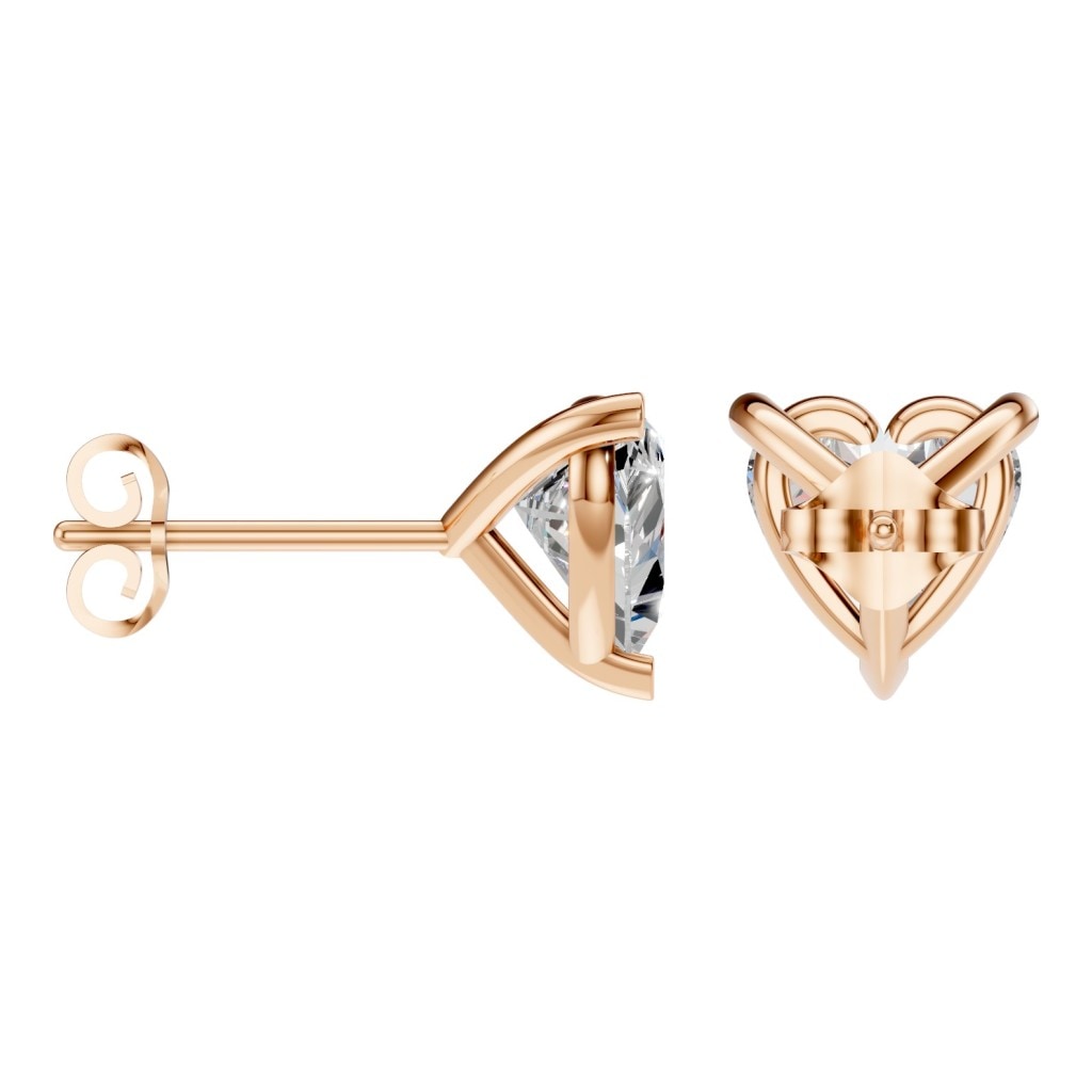 EA-8975 Rose Gold Earrings SET - ANGLE