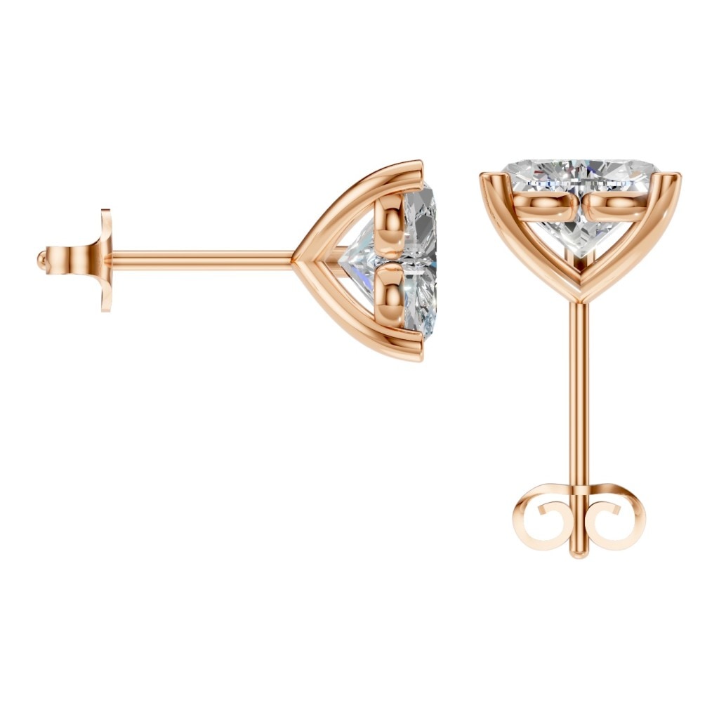 EA-8975 Rose Gold Earrings SET - BACK