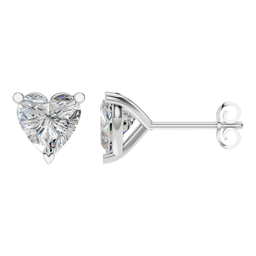 EA-8975 White Gold Earrings SET - Main View