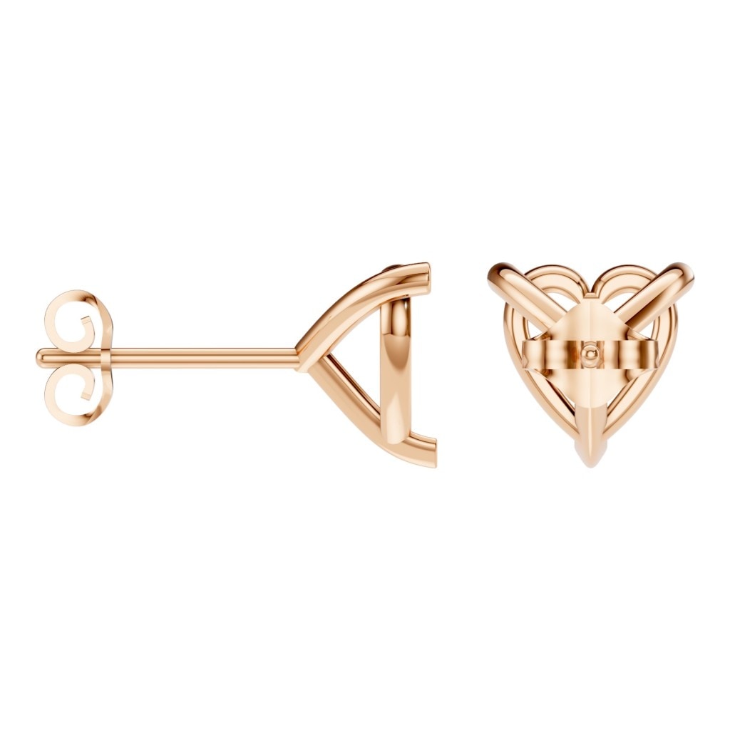 EA-8975 Rose Gold Earrings UNSET - ANGLE