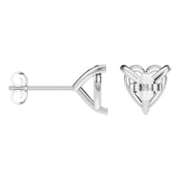EA-8975 White Gold Earrings UNSET - ANGLE