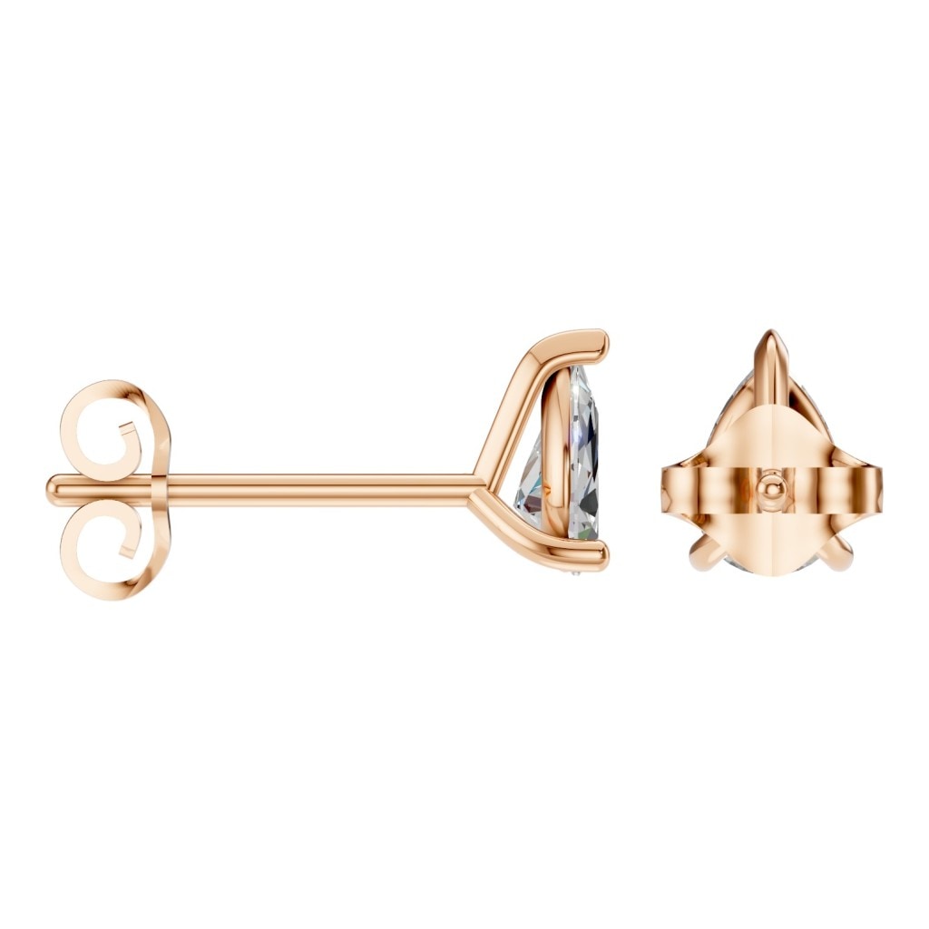 EA-8975 Rose Gold Earrings SET - ANGLE
